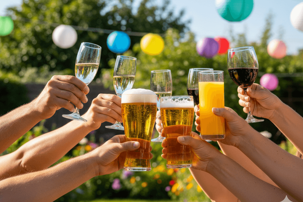 festidom être crémaillère bière, vin, orange